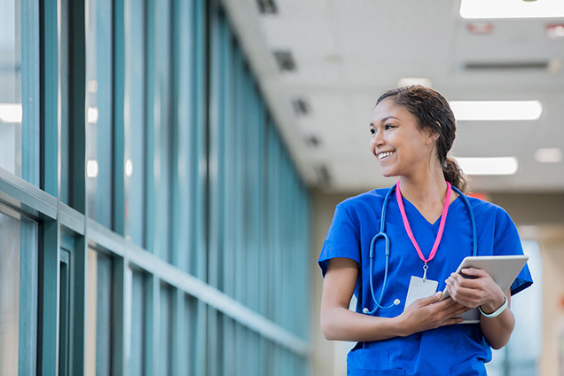 doctor in scrubs