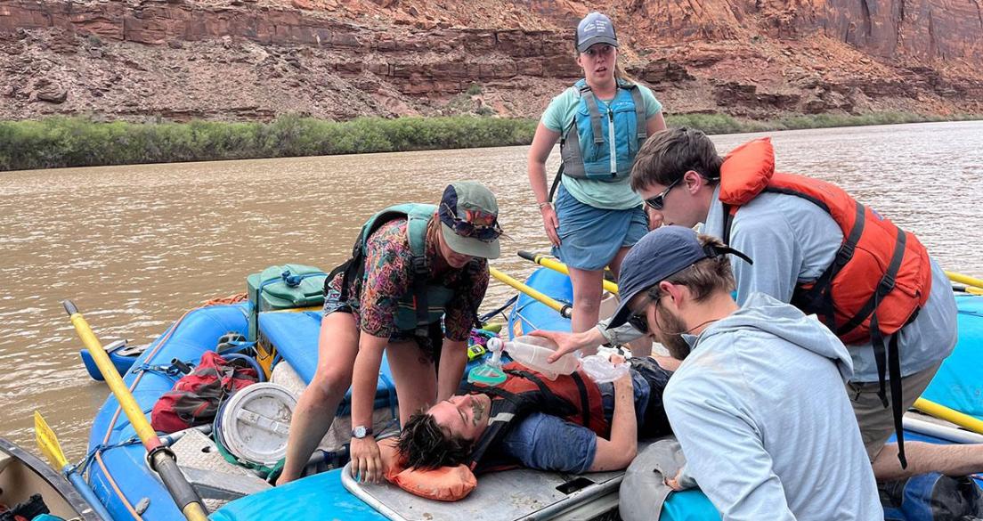 Medical student practices rescue techniques on Colorado’s Green River