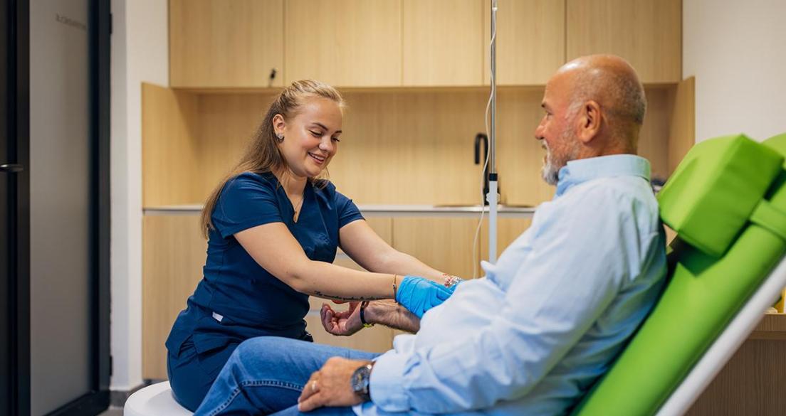 nurse with patient